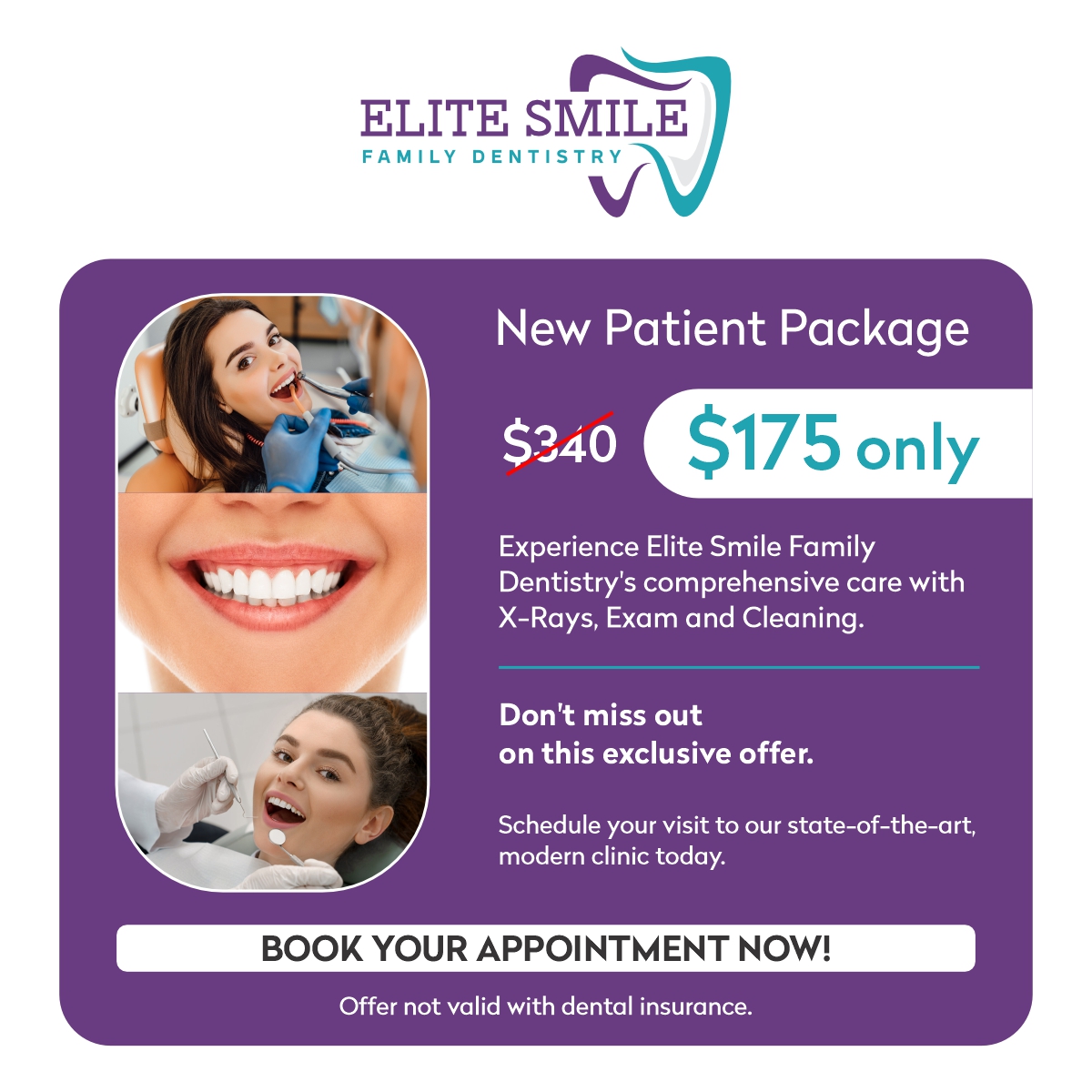 Book appointment Pop-up | Elite smile family dentistry