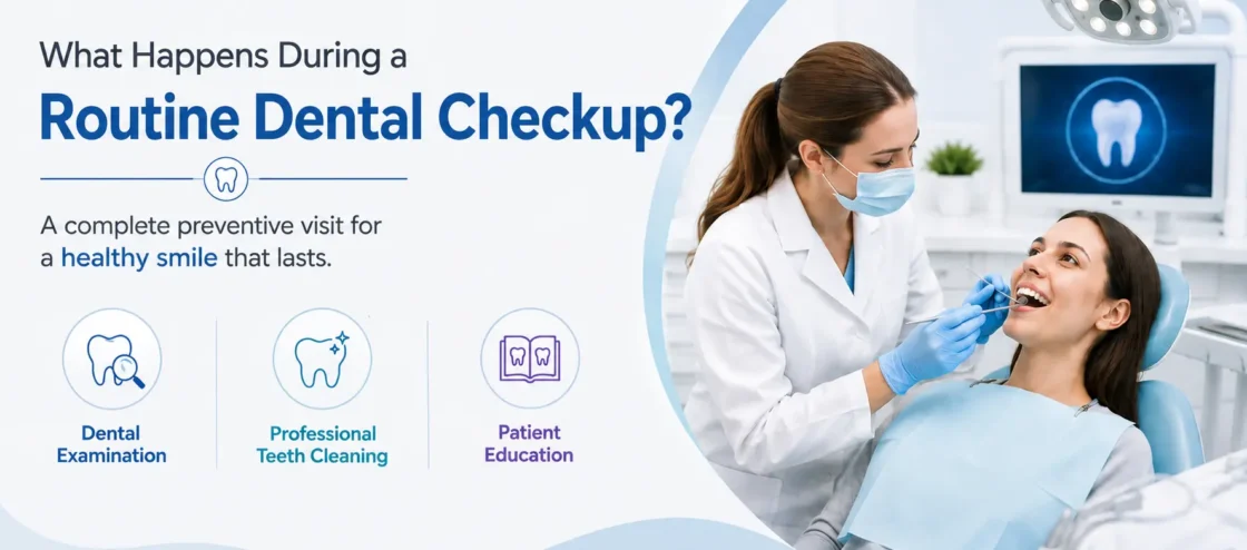 What happens during a dental check ups